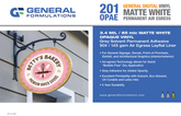Concept 201OPAE Matte Permanent Printable Vinyl w/ Air Egress (5 yr)